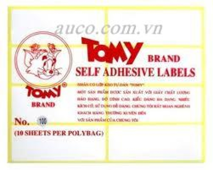 Giấy nhãn Tomy 100